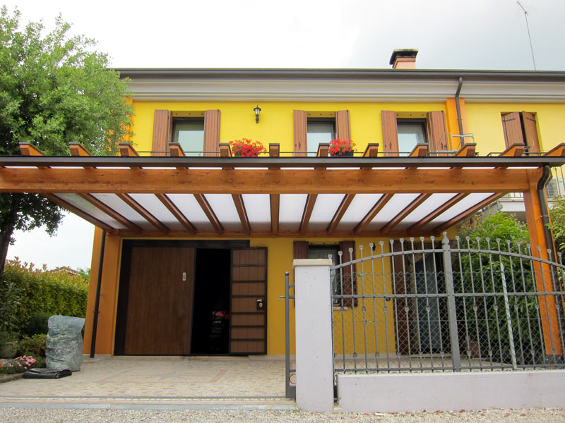 pergola in legno con lunga campata unica - clp215 pergola in legno con lunga campata unica - clp215